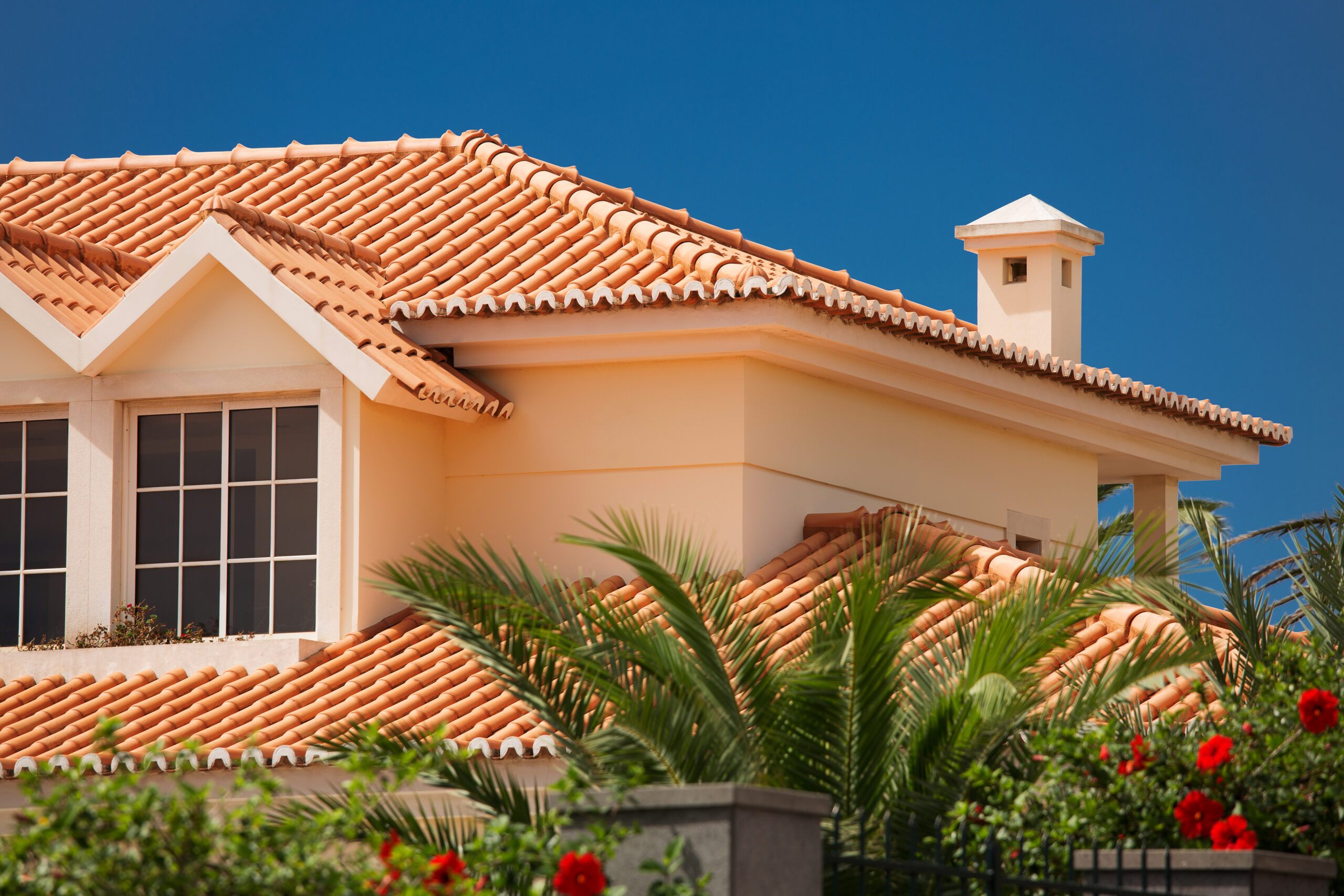 Residential clay tile roof