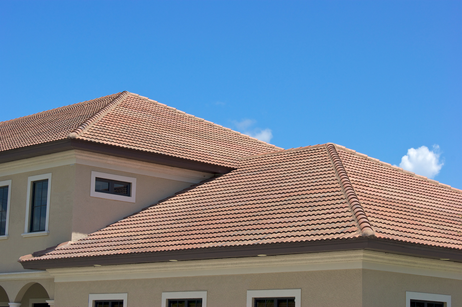 Residential clay tile roof