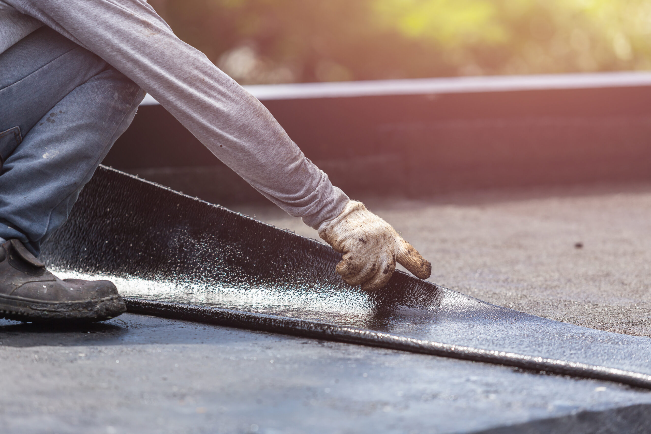 Installing flat roof