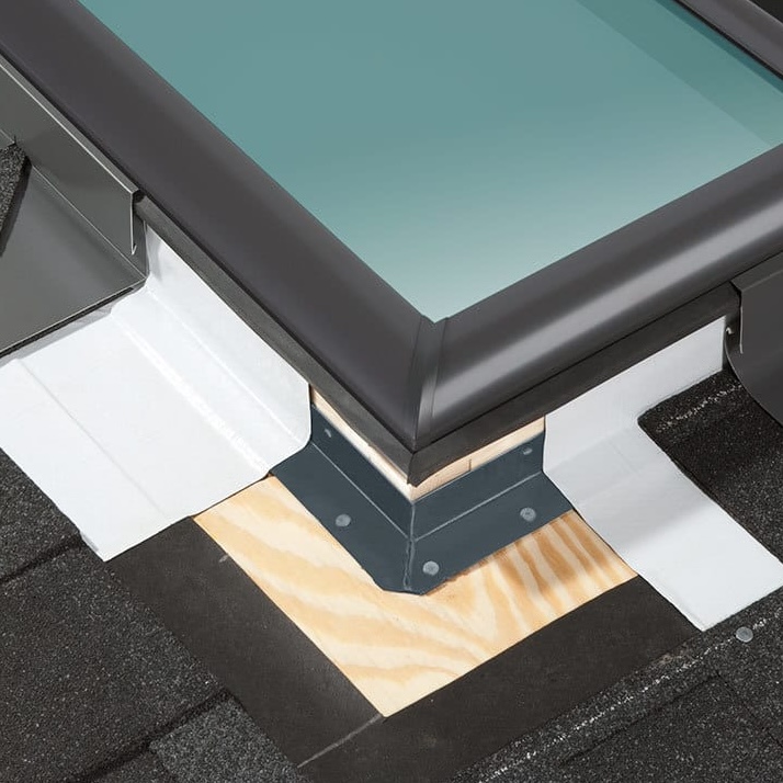 Closeup of metal roof