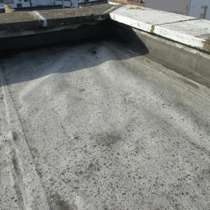 Closeup of metal roof
