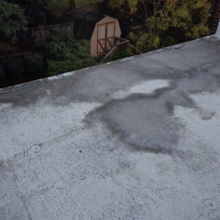 Closeup of metal roof