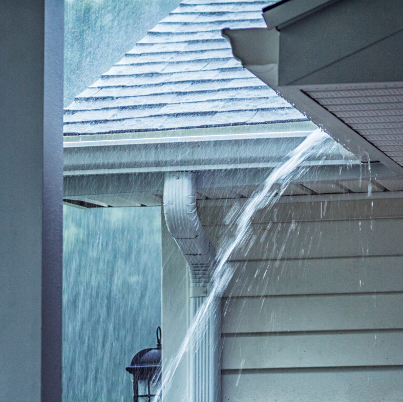 Closeup of metal roof