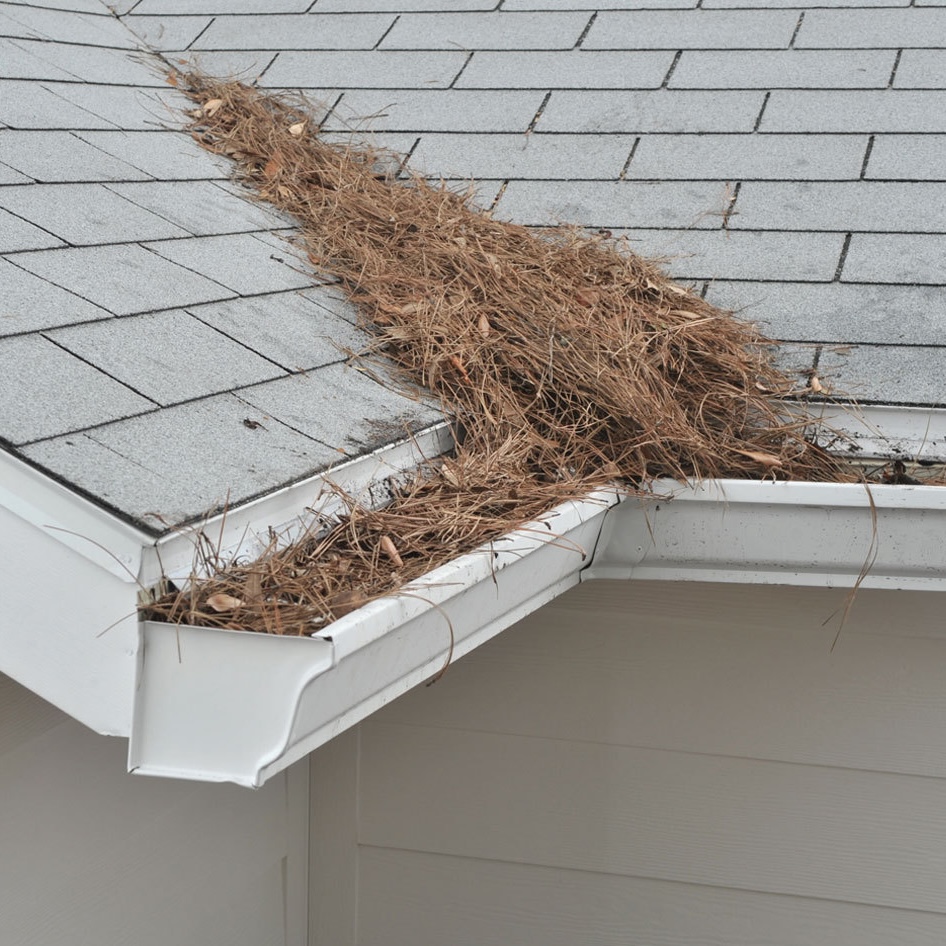 Closeup of metal roof
