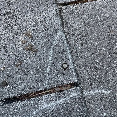 Closeup of metal roof