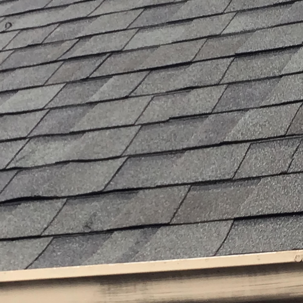 Closeup of metal roof