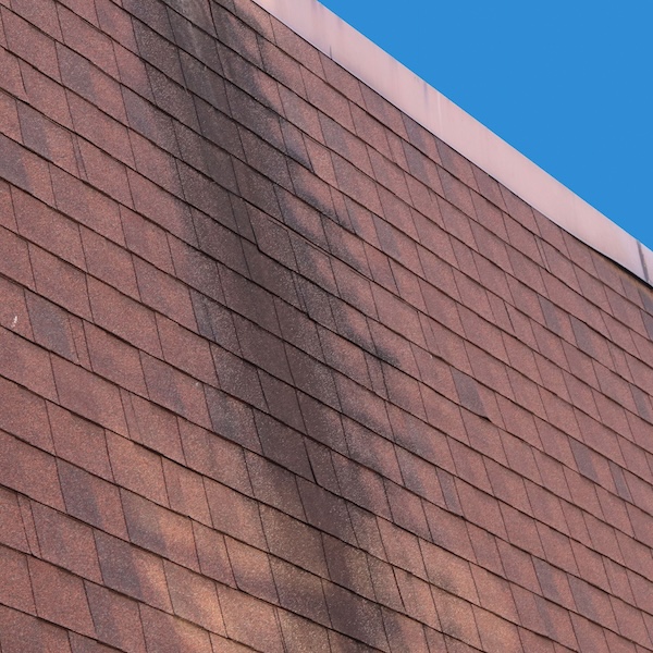 Closeup of metal roof