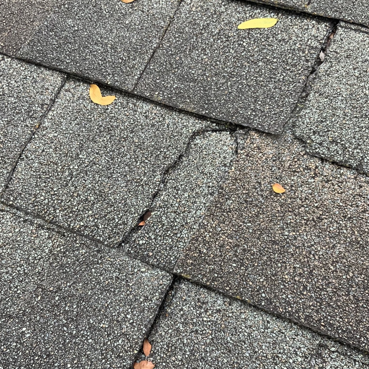 Closeup of metal roof
