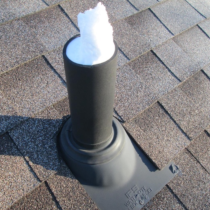 Closeup of metal roof